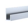 Aluminum J-Cap - 3/8" Face for 1/4" Material
