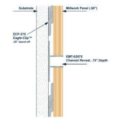 Architectural Millwork Trim Aluminum Channel Reveal