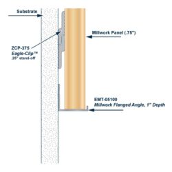 Architectural Millwork Trim Aluminum Angle Return Key