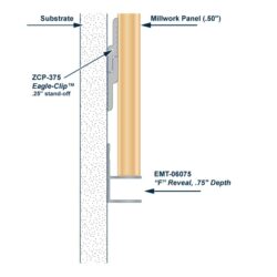 Architectural Millwork Trim Aluminum F Reveal