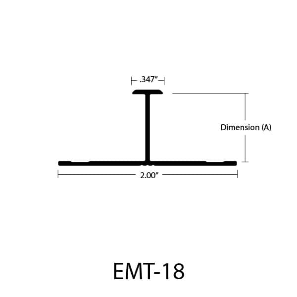 EMT-18 H-Mold Arch Trims dimensions