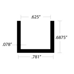 CHU-1345 Channel Dimensions