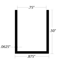 CHU-158 Channel dimensions