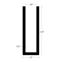 CHU-2436 Channel dimensions