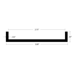 CHU-2494 Channel dimensions