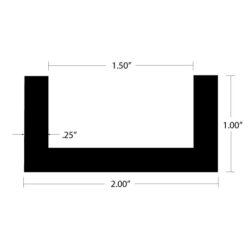 CHU-3382 Channel dimensions