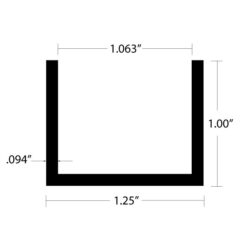 CHU-4034 Channel dimensions