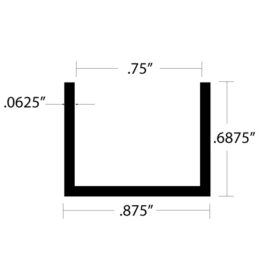 Aluminum Channel - 11/16