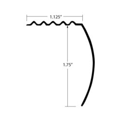 FLR-434 stair nosing dimensions