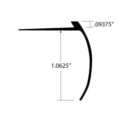 FLR-484 stair nosing dimensions