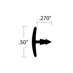 TEE-6030 tees dimensions