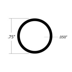 TRD-1465 5 round tubing dimensions