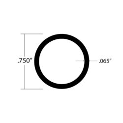 TRD-1465 6 round tubing dimensions