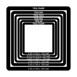 Telescoping Square Tubing 2in-4in Dimensions