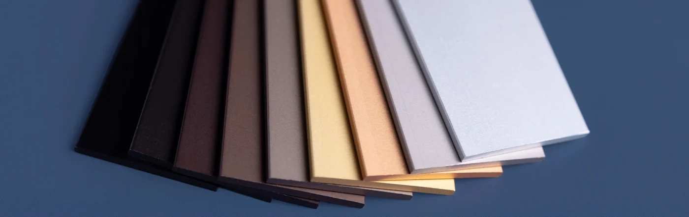 Anodized Color Samples for Architectural Aluminum Trims