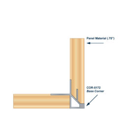 COR-5172 Aluminum Casework Trim Install Diagram