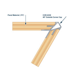 COR-5339 Aluminum Casework Trim Install Diagram