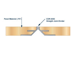 COR-5393 Aluminum Casework Trim Install Diagram