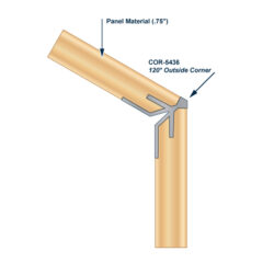 COR-5436 Aluminum Casework Trim Install Diagram