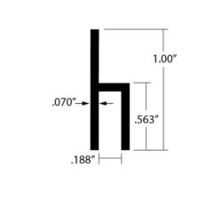 DIV-3707 H Divider dimensions