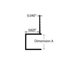 Drywall F Reveal Dimensions