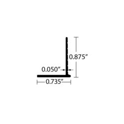 EDW-L0625- Aluminum L Bead Bead Drywall