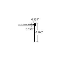 EDW-OC0125- Aluminum Drywall Corner