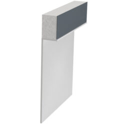 EDW-RB063-400 flush aluminum base plate for drywall