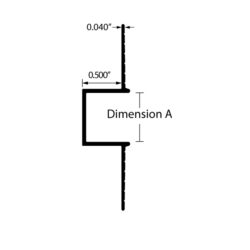 1/2" Drywall U Channel Reveal Submittal Sheet