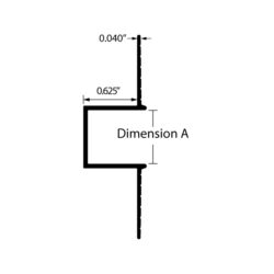 5/8" U Channel Reveal for Drywall Submittal Sheet