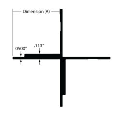 EMT-26 Architectural Aluminum Trim Dimensions