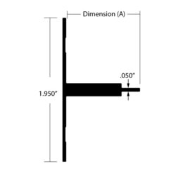 EMT-27 Architectural Aluminum Trim Dimensions