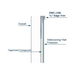 EWC-J188 wallcovering edge trim install