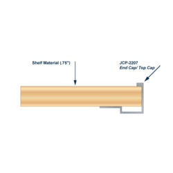 JCP-2207 Aluminum Casework Trim Install Diagram