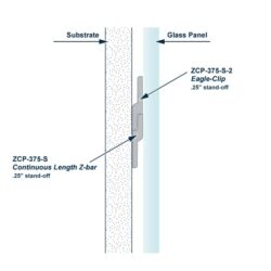 ZCP-375-S z clip install diagram