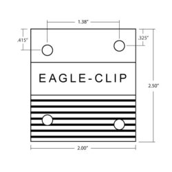 ZCP-375375 Aluminum Z Clip Dimensions