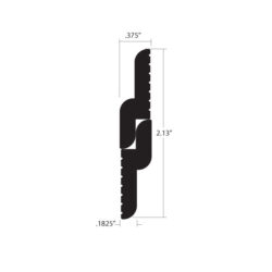 ZCP-375375 Aluminum Z Clip Dimensions