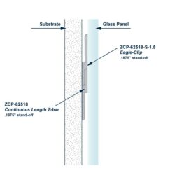 ZCP-62518-S z clip install diagram